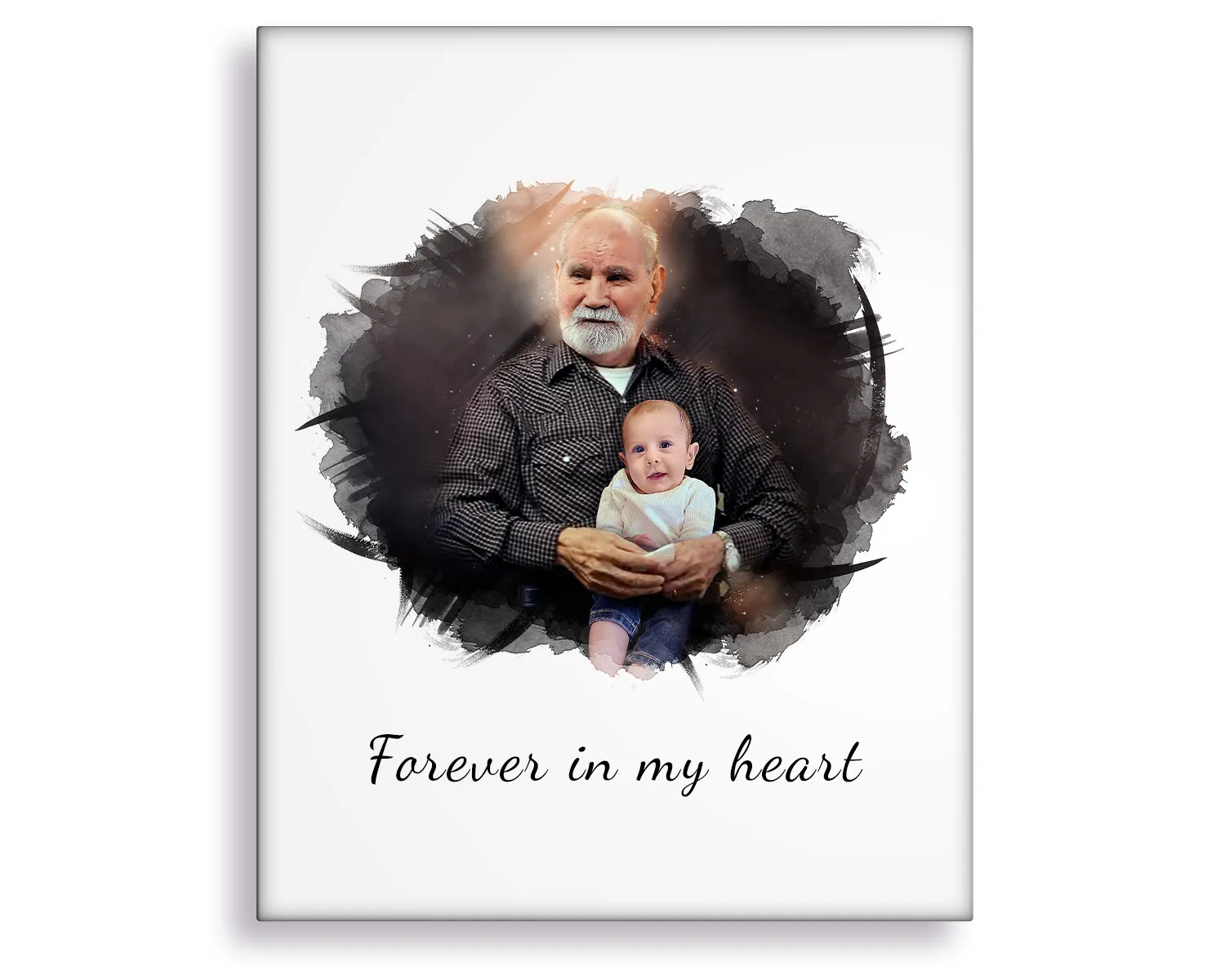 Memorial portrait preserving legacy for future generations